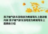 孩子赌气趴车顶母亲为教育驾车上路详细内容 孩子赌气趴车顶母亲为教育驾车上路具体介绍