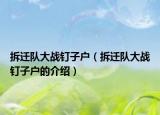 拆迁队大战钉子户（拆迁队大战钉子户的介绍）