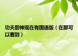 功夫厨神现在有国语版（在那可以看到）