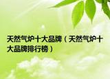 天然气炉十大品牌（天然气炉十大品牌排行榜）
