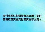 支付宝发红包赚赏金怎么用（支付宝发红包赏金支付宝赏金怎么用）