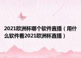 2021欧洲杯哪个软件直播（用什么软件看2021欧洲杯直播）