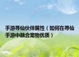 手游寻仙伙伴属性（如何在寻仙手游中融合宠物优质）
