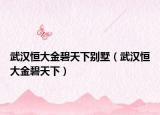 武汉恒大金碧天下别墅（武汉恒大金碧天下）