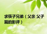 求筷子兄弟（父亲 父子篇的影评）