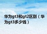 华为gt3和gt2区别（华为gt3多少钱）