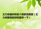 王力宏最好听的十首歌完整版（王力宏那首歌好听推荐一下）