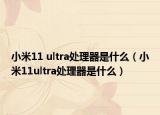 小米11 ultra处理器是什么（小米11ultra处理器是什么）