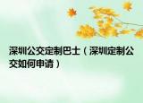 深圳公交定制巴士（深圳定制公交如何申请）