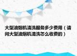 大型油烟机清洗服务多少费用（请问大型油烟机清洗怎么收费的）