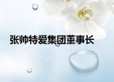 张帅特爱集团董事长
