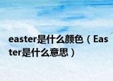 easter是什么颜色（Easter是什么意思）