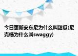 今日更新安东尼为什么叫甜瓜(尼克杨为什么叫swaggy)