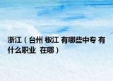浙江（台州 椒江 有哪些中专 有什么职业  在哪）
