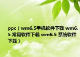 ppc（wm6.5手机软件下载 wm6.5 常用软件下载 wm6.5 系统软件下载）