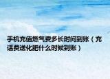 手机充值燃气费多长时间到账（充话费送化肥什么时候到账）