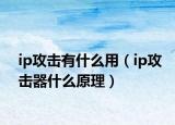 ip攻击有什么用（ip攻击器什么原理）