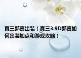 真三郭嘉出装（真三3.9D郭嘉如何出装加点和游戏攻略）