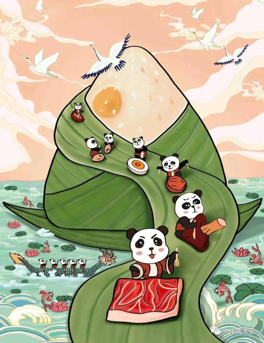 67幅端午主题简笔画+综合手工绘画+儿童画+手抄报素材超全哦