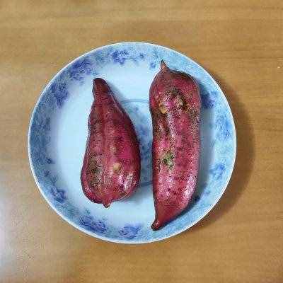 #父亲节，给老爸做道菜#三步做好：微波炉烤地瓜