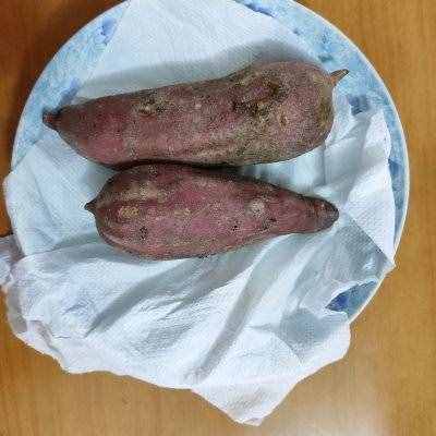 #父亲节，给老爸做道菜#三步做好：微波炉烤地瓜
