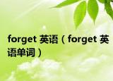 forget 英语（forget 英语单词）