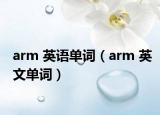 arm 英语单词（arm 英文单词）