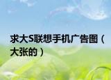 求大S联想手机广告图（大张的）