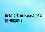IBM（Thinkpad T42显卡驱动）