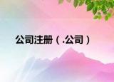 公司注册（.公司）