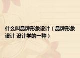 什么叫品牌形象设计（品牌形象设计 设计学的一种）