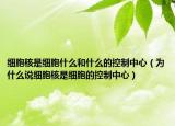 细胞核是细胞什么和什么的控制中心（为什么说细胞核是细胞的控制中心）