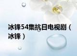 冰锋54集抗日电视剧（冰锋）