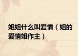 姐姐什么叫爱情（姐的爱情姐作主）