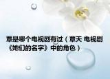 覃是哪个电视剧有过（覃天 电视剧《她们的名字》中的角色）