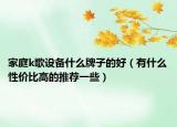 家庭k歌设备什么牌子的好（有什么性价比高的推荐一些）