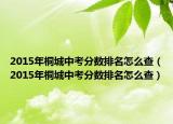 2015年桐城中考分数排名怎么查（2015年桐城中考分数排名怎么查）