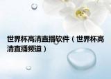 世界杯高清直播软件（世界杯高清直播频道）