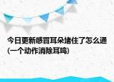 今日更新感冒耳朵堵住了怎么通(一个动作消除耳鸣)
