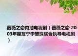 蔷薇之恋内地电视剧（蔷薇之恋 2003年瞿友宁李慧珠联合执导电视剧）