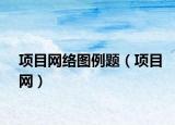 项目网络图例题（项目网）