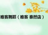唯客舞蹈（唯客 泰然店）