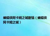 蝙蝠侠阿卡姆之城剧情（蝙蝠侠阿卡姆之城）