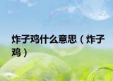 炸子鸡什么意思（炸子鸡）