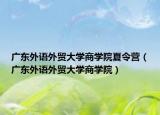 广东外语外贸大学商学院夏令营（广东外语外贸大学商学院）