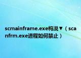 scmainframe.exe杩涚▼（scanfrm.exe进程如何禁止）