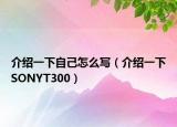 介绍一下自己怎么写（介绍一下SONYT300）
