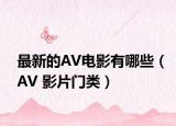 最新的AV电影有哪些（AV 影片门类）