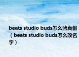 beats studio buds怎么验真假（beats studio buds怎么改名字）