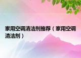 家用空调清洁剂推荐（家用空调清洁剂）